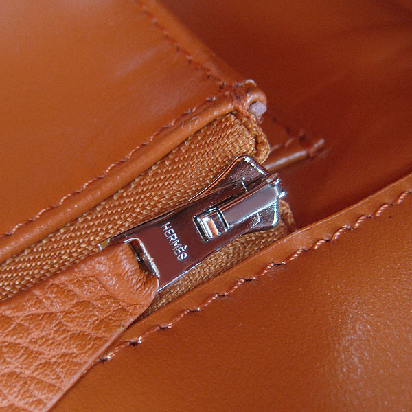 High Quality Fake Hermes 35CM Embossed Veins Leather Bag Red/Orange/Green 6089 - Click Image to Close